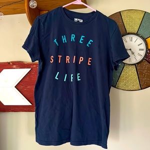 Adidas Athletic T-shirt size XL “Three Stripe Life”